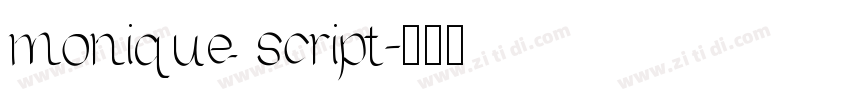 monique script字体转换